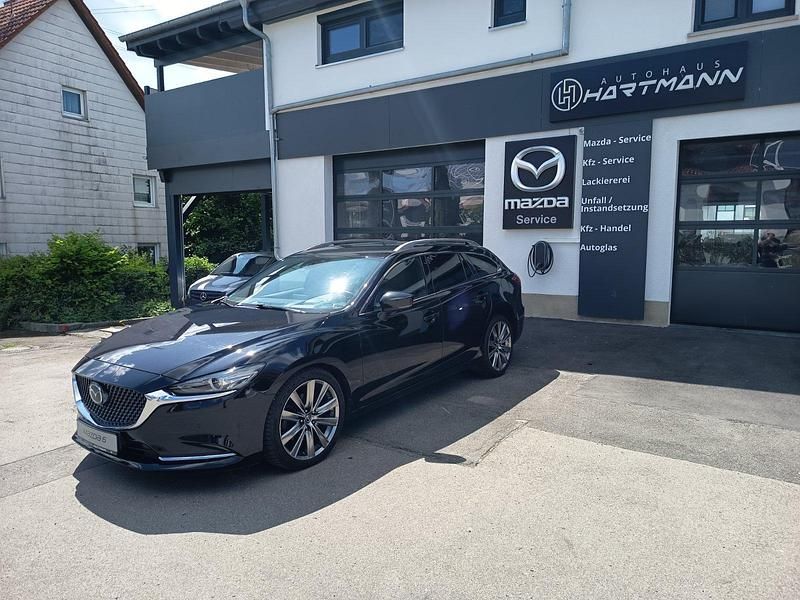 Schwarz Gebraucht 2018 Mazda 6 Sports-Line Kombi | 19.850 € (Fairer Preis) - Bild 1/4