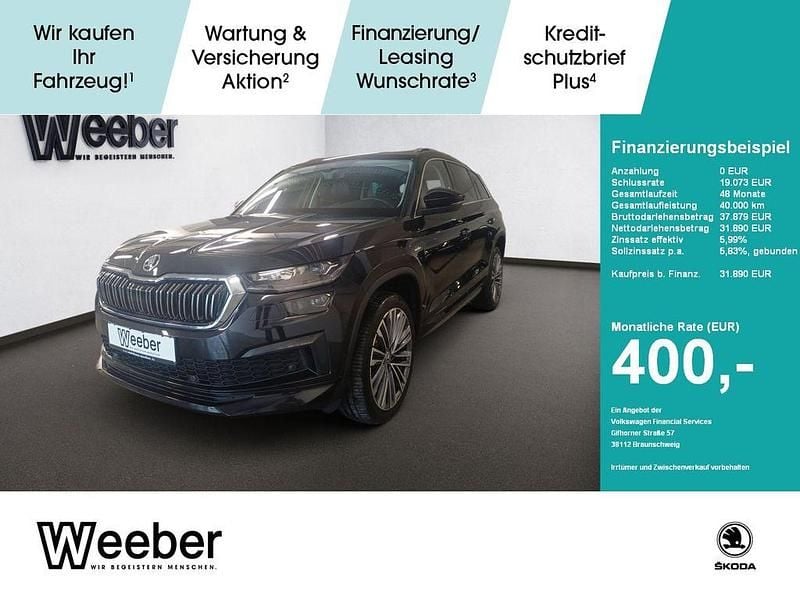 Schwarzmagic perleffekt (metallic) Gebraucht 2022 Skoda Kodiaq LAURIN & KLEMENT SUV | 31.190 € (Guter Preis) - Bild 1/4