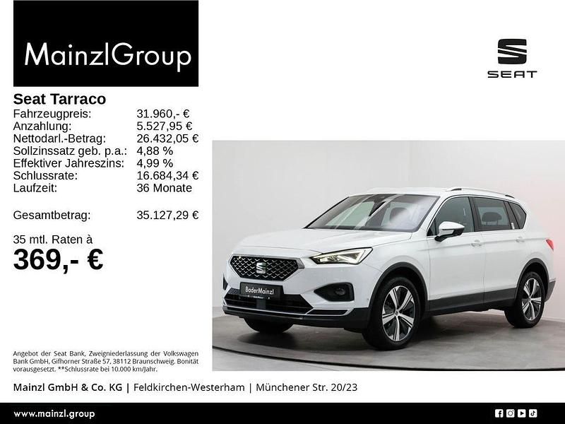 Oryx weiss perlmutteffekt (metallic) Gebraucht 2022 Seat Tarraco XCELLENCE SUV | 31.960 € (Fairer Preis) - Bild 1/3