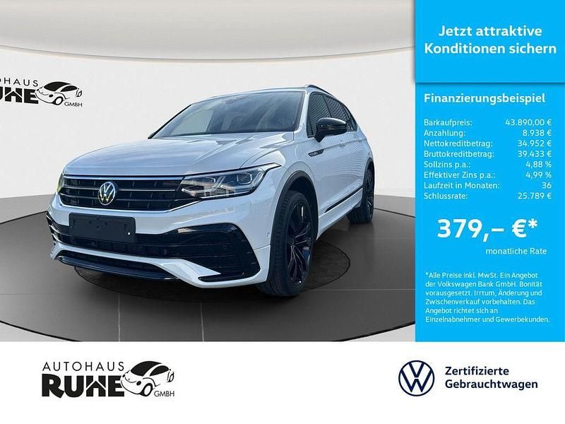 Weiß Gebraucht 2023 VW Tiguan Allspace R-line SUV | 43.890 € (Teuer) - Bild 1/4