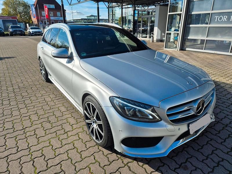 Silber Gebraucht 2014 Mercedes C250 AMG Kombi | 18.499 € (Fairer Preis) - Bild 1/4