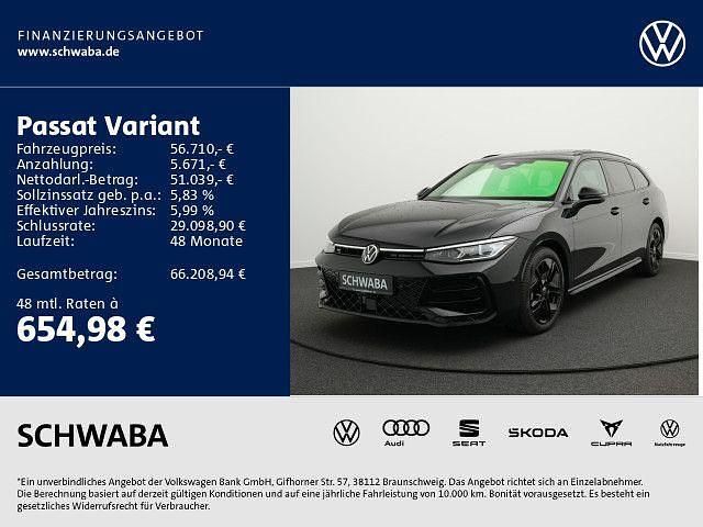 Grenadillschwarz metallic Gebraucht 2025 VW Passat R-line Kombi | 56.710 € (Teuer) - Bild 1/4