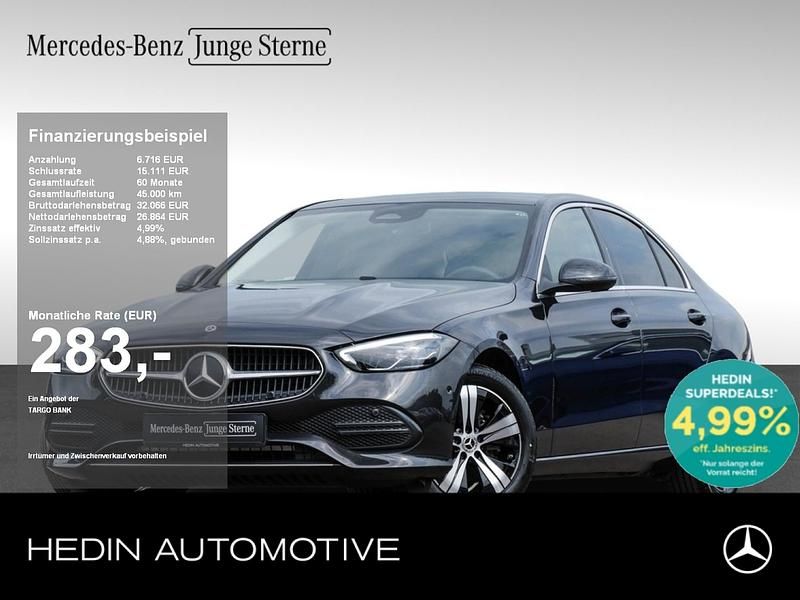 Szary Gebraucht 2024 Mercedes C180 Avantgarde Limousine | 32.980 € (Superpreis) - Bild 1/4