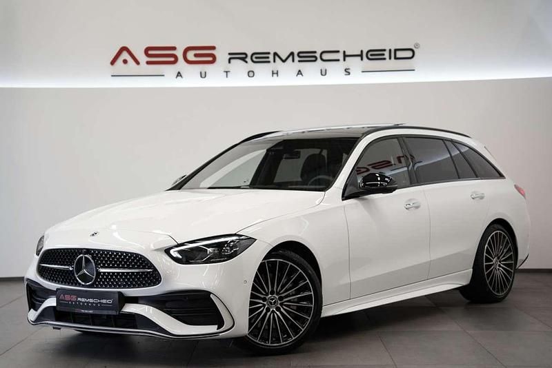 Polarweiss unilack Gebraucht 2024 Mercedes C300 AMG line Kombi | 53.900 € (Teuer) - Bild 1/3