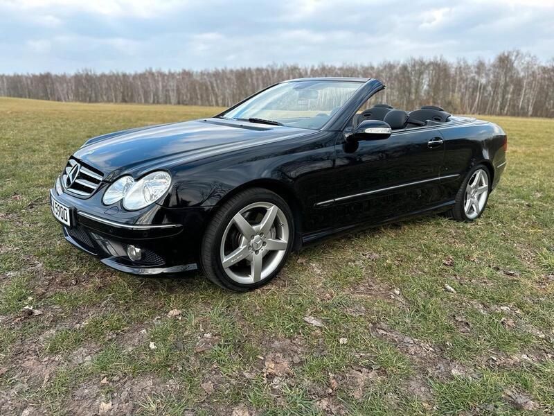 Schwarz Gebraucht 2007 Mercedes CLK350 AMG Cabrio | 13.850 € (Teuer) - Bild 1/4