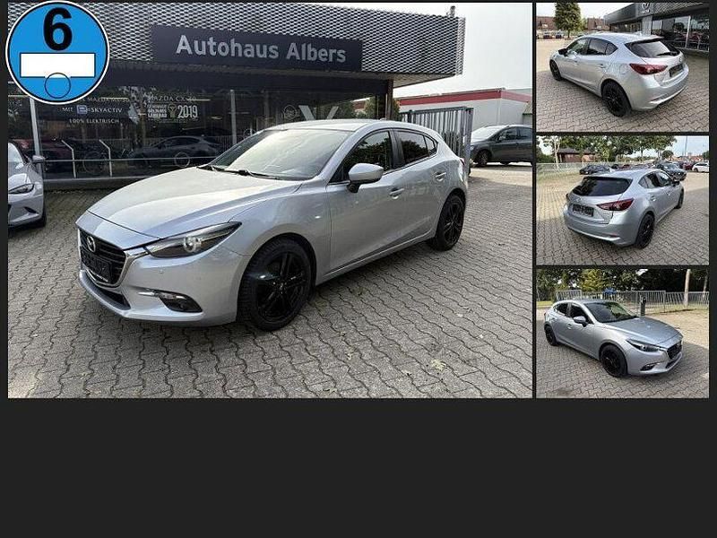 Silber Gebraucht 2018 Mazda 3 Exclusive-Line Limousine | 15.988 € (Etwas zu teuer) - Bild 1/4