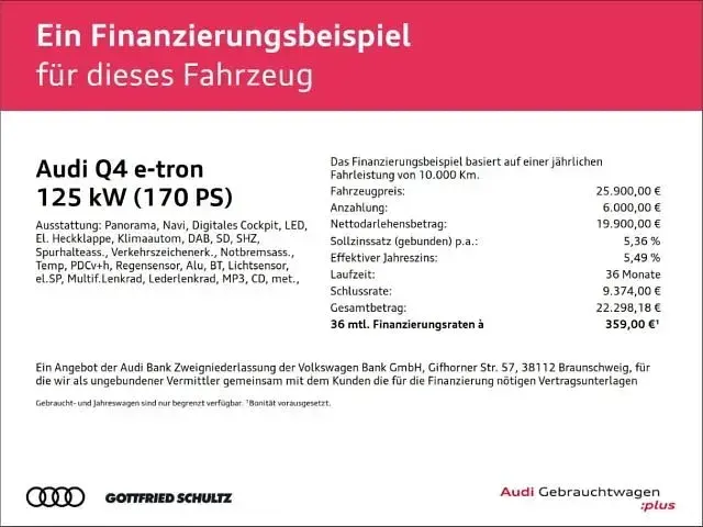 Gebraucht Audi Q4 e-tron Advanced Plus 125 kW (170 PS) 2023 Blau SUV