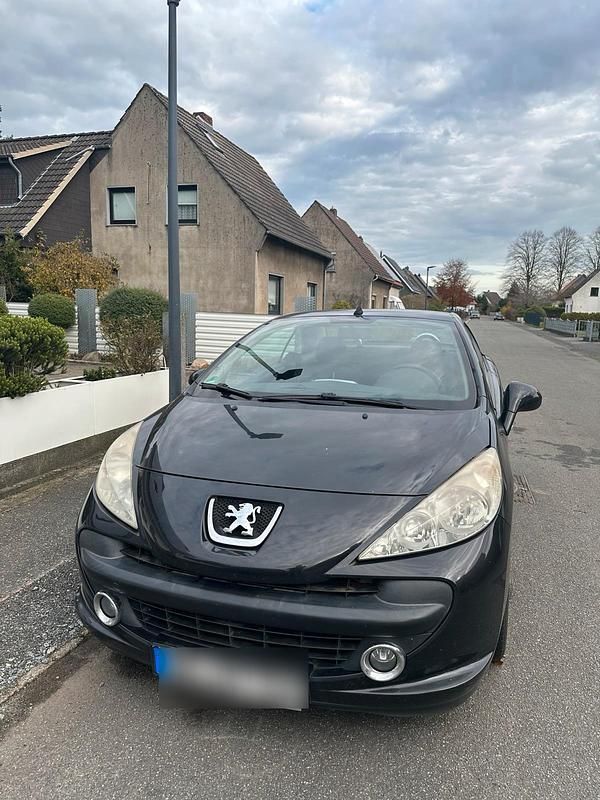 Schwarz Gebraucht 2007 Peugeot 207 CC Cabrio | 1.200 € (Superpreis) - Bild 1/4