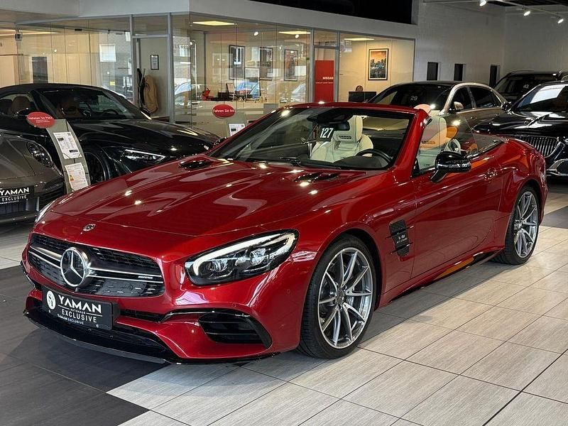 Hyazinthrot metalliclack Gebraucht 2018 Mercedes SL63 AMG AMG Cabrio | 104.850 € (Fairer Preis) - Bild 1/4
