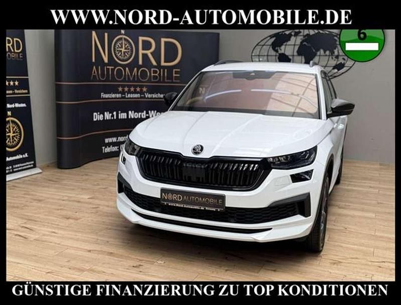 Weiß Gebraucht 2022 Skoda Kodiaq SportLine SUV | 31.990 € (Teuer) - Bild 1/3