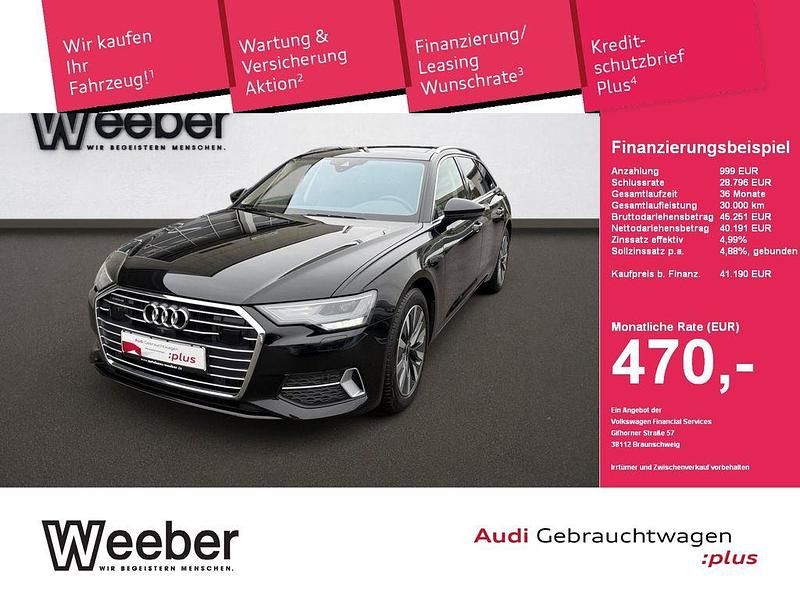 Mythosschwarz (metallic) Gebraucht 2023 Audi A6 Sport Kombi | 41.190 € (Fairer Preis) - Bild 1/4