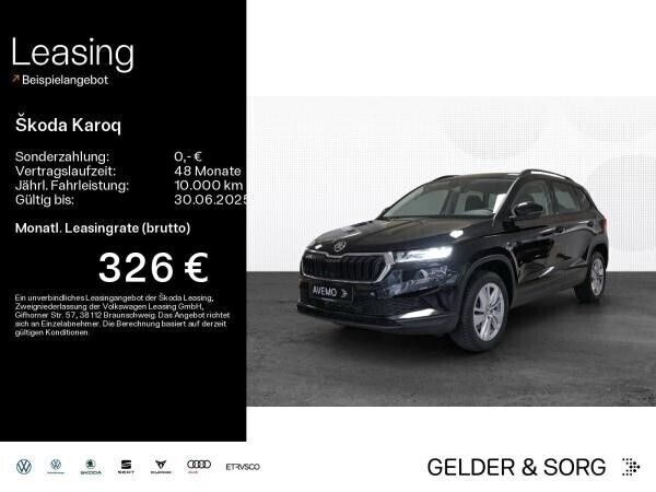 Schwarz (schwarzmagic perleffekt) Gebraucht 2024 Skoda Karoq Selection SUV | 29.841 € (Guter Preis) - Bild 1/4