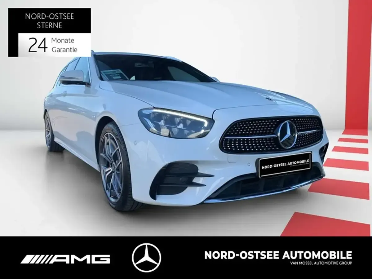 Gebraucht Mercedes E200 AMG line 197 PS (144 kW) 2023 Unilack polarweiß Kombi