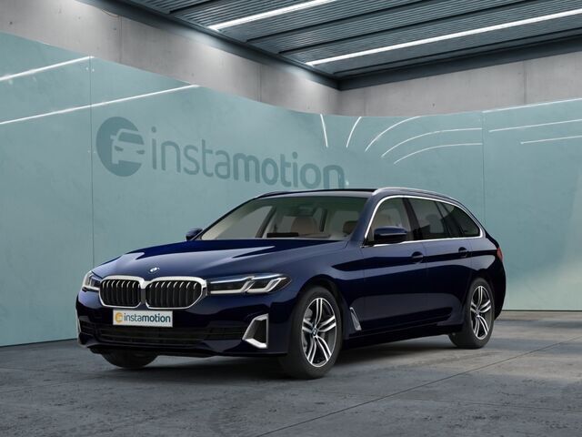Blau Gebraucht 2021 BMW 530 Luxury Line Kombi | 45.670 € (Teuer) - Bild 1/2