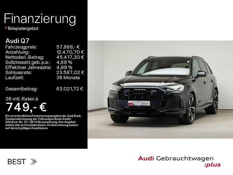 Orcaschwarz metallic (metallic) Gebraucht 2020 Audi Q7 S-Line SUV | 57.888 € - Bild 1/4