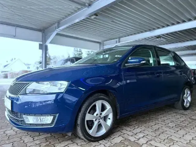 Gebraucht Skoda Rapid 90 PS (66 kW) 2017 Blau Kombi