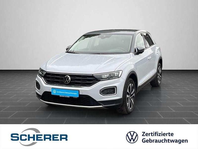 White silver metallic (metallic) Gebraucht 2021 VW T-Roc Style SUV | 20.900 € (Guter Preis) - Bild 1/4
