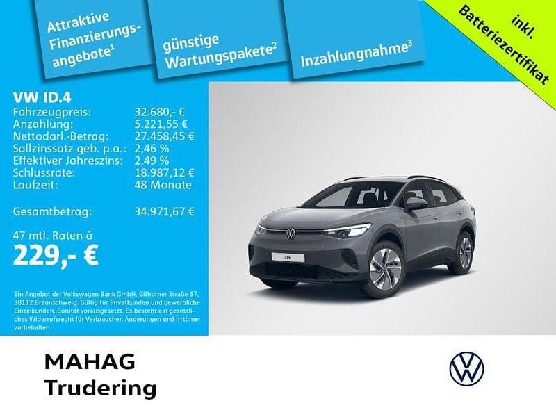 Grau Gebraucht 2023 VW ID.4 Pro SUV | 32.680 € (Superpreis) - Bild 1/2
