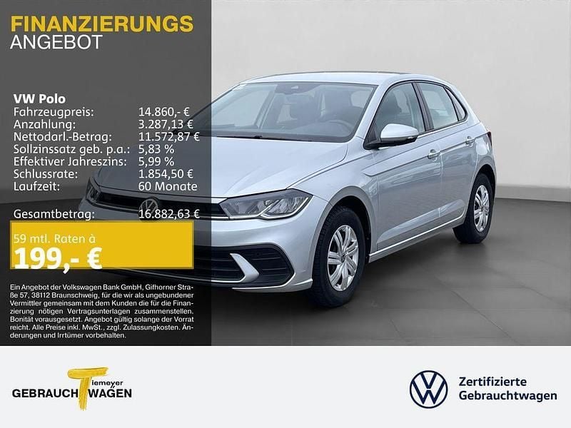 Gebraucht VW Polo Basis 80 PS (58 kW) 2022 Silber Kleinwagen
