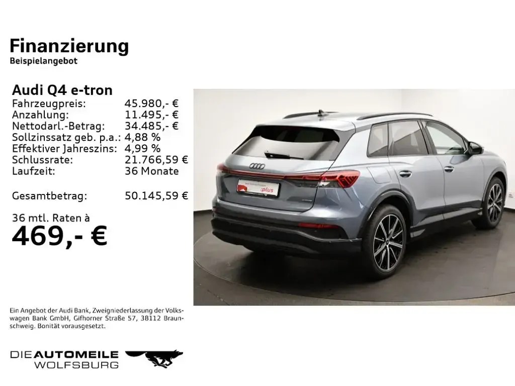 Gebraucht Audi e-tron Ambiente 210 kW (286 PS) 2025 Geysirblau metallic (metallic) SUV