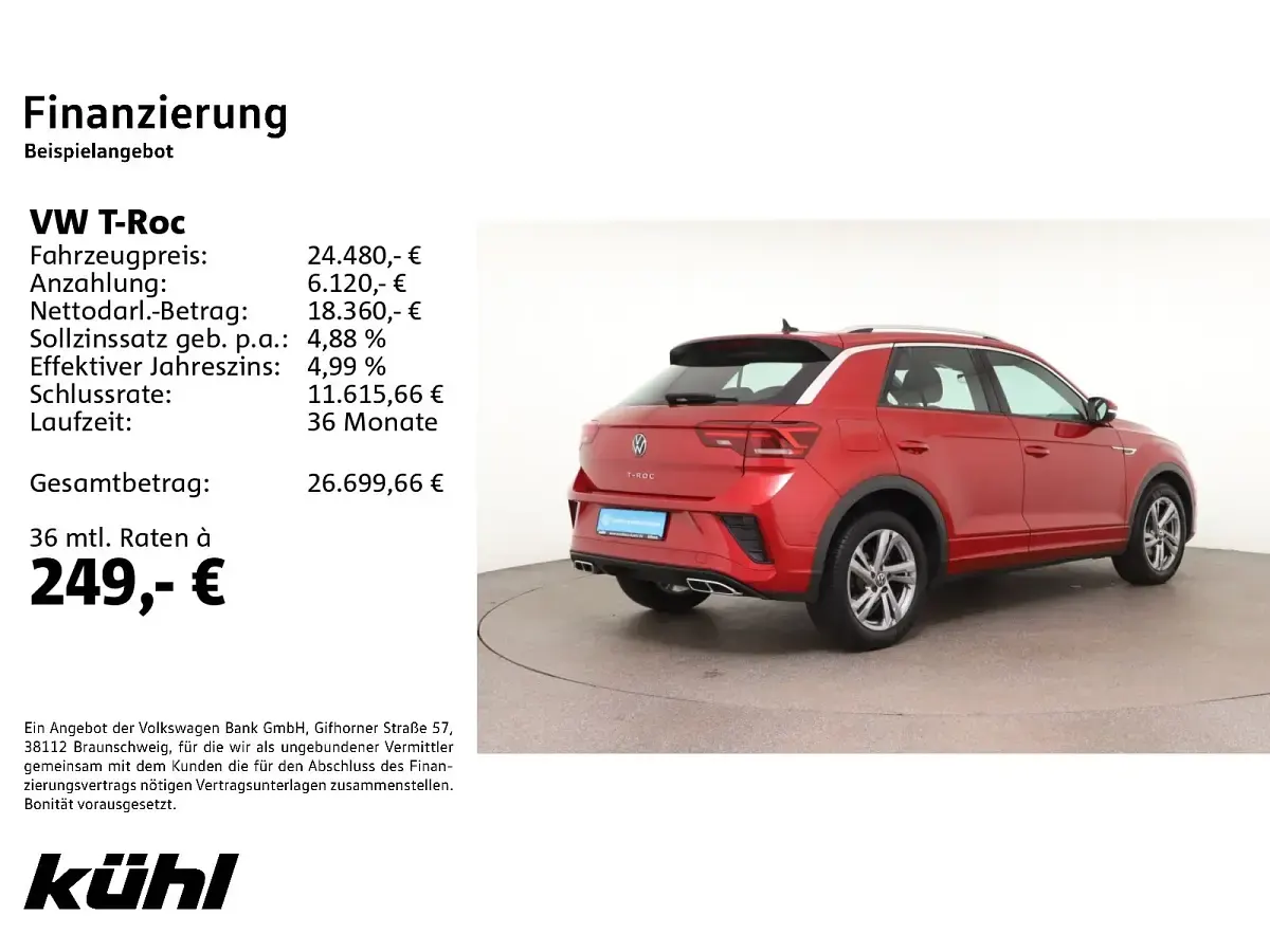 Gebraucht VW T-Roc R-line 150 PS (110 kW) 2022 SUV