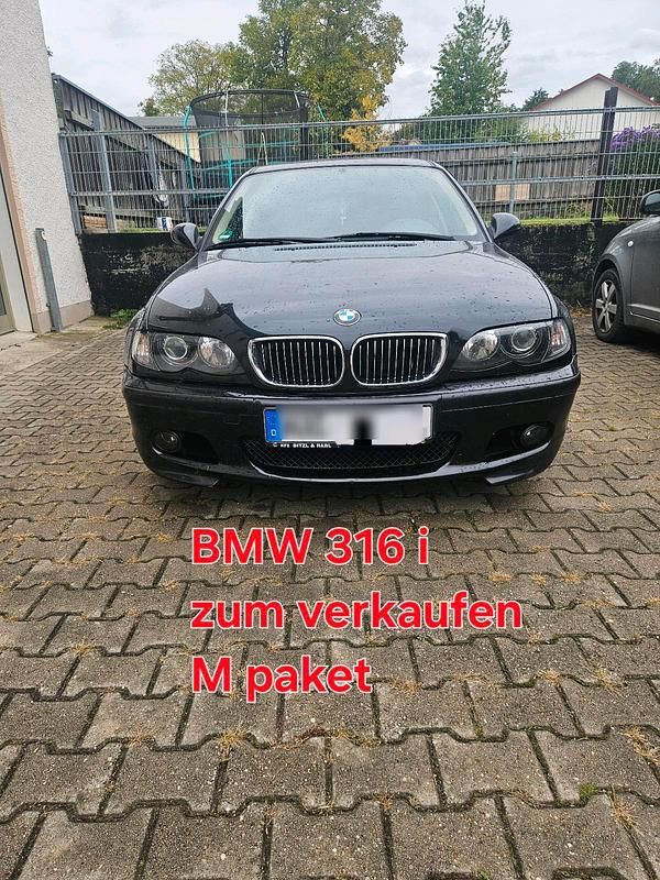 Schwarz Gebraucht 2004 BMW 316 Limousine | 1.799 € - Bild 1/4