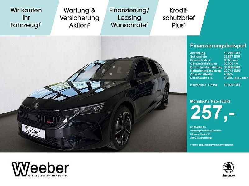 Schwarz Gebraucht 2025 Skoda Octavia RS Kombi | 40.990 € (Fairer Preis) - Bild 1/4