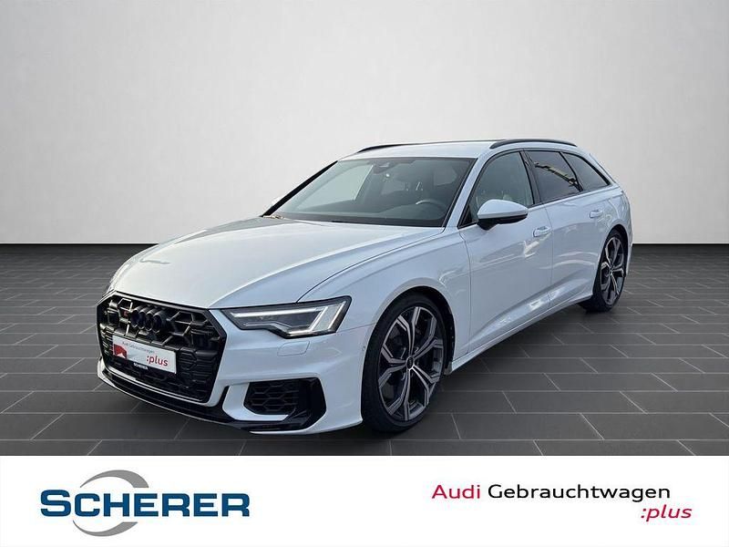 Gletscherweiß metallic Gebraucht 2024 Audi S6 Ambiente Kombi | 62.490 € (Fairer Preis) - Bild 1/4