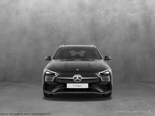 Gebraucht Mercedes C220 AMG line 200 PS (147 kW) 2024 Unilack schwarz uni Kombi