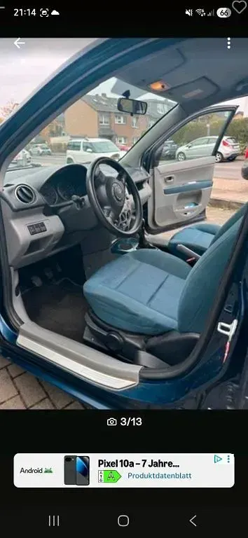 Gebraucht Mazda 2 Active 80 PS (58 kW) 2004 Blau Kleinwagen