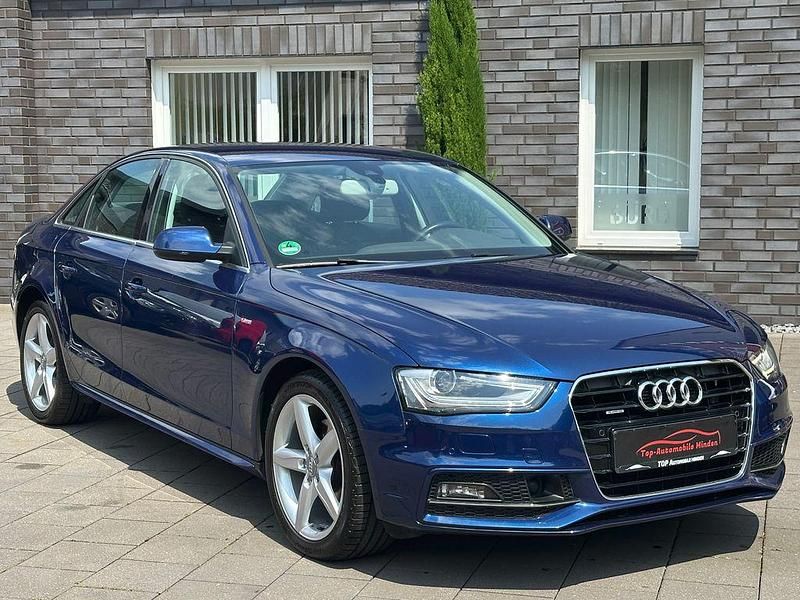 Blau Gebraucht 2015 Audi A4 Ambiente Limousine | 15.199 € (Fairer Preis) - Bild 1/4
