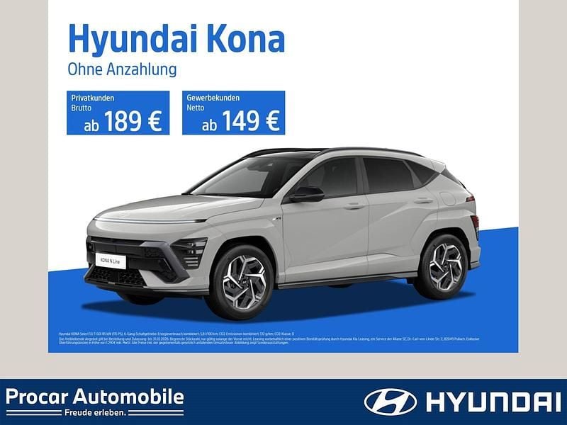 Neu Hyundai Kona 116 PS (85 kW) 2026 Grün SUV