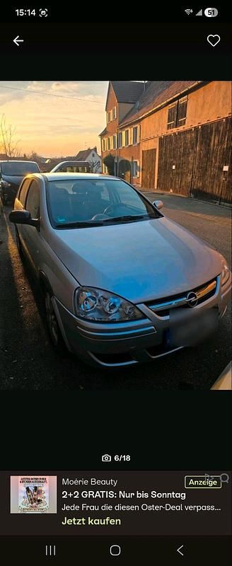 Gebraucht Opel Corsa 80 PS (58 kW) 2006 Silber Kleinwagen