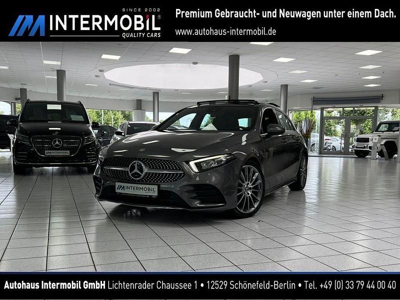 Mountaingrau Gebraucht 2021 Mercedes A200 AMG Limousine | 27.770 € (Guter Preis) - Bild 1/4