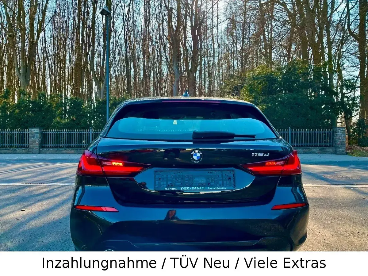 Gebraucht BMW 116 Advantage 116 PS (85 kW) 2021 Schwarz Kleinwagen