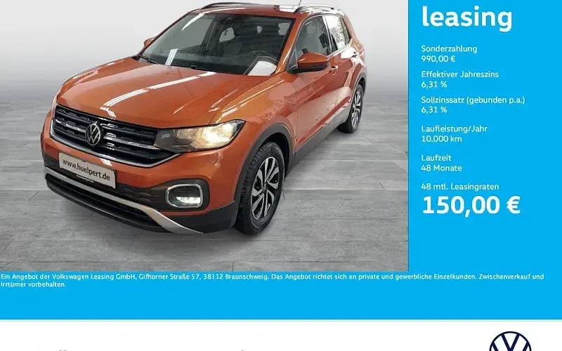 Usado VW T-Cross Active 110 CV (80 kW) 2022 Naranja SUV