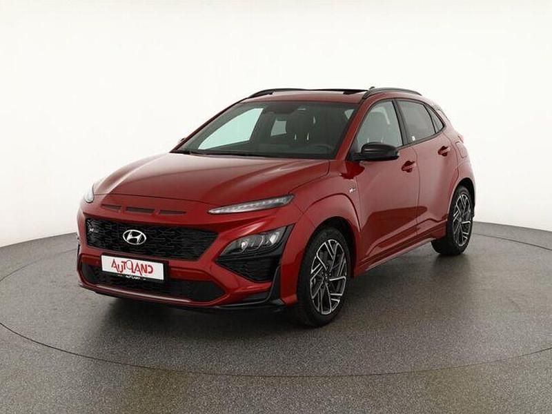 Rot Gebraucht 2021 Hyundai Kona N Line SUV | 24.490 € - Bild 1/4