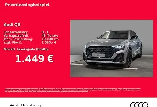 Neu Audi Q8 Ambiente 286 PS (210 kW) 2026 Silber SUV