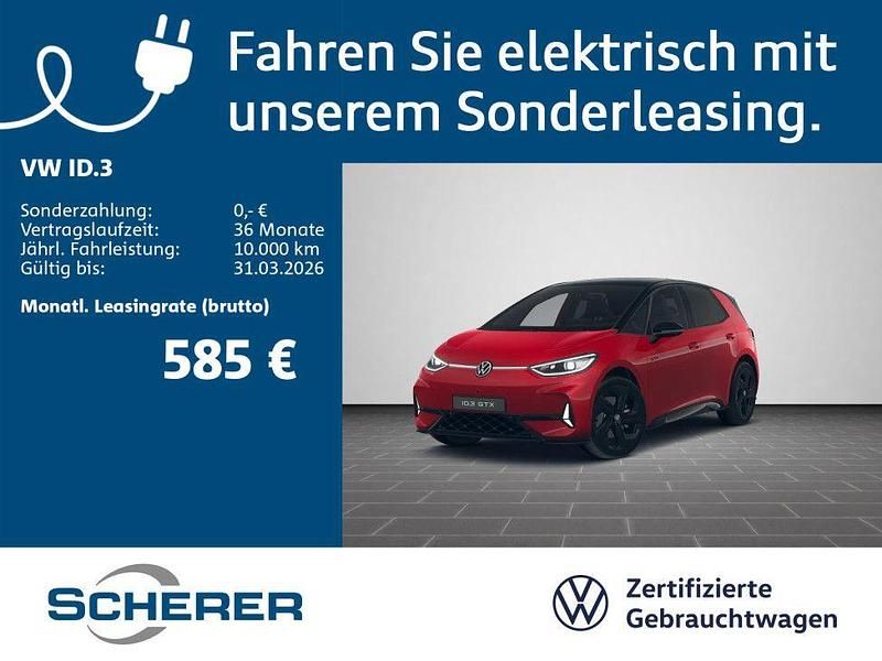 Gebraucht VW ID.3 GTX 239 kW (326 PS) 2025 Kings red metallic schwarz (metallic) Kleinwagen