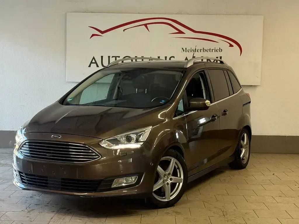 Gebraucht Ford Grand C-Max Titanium 120 PS (88 kW) 2016 Braun Van / Kleinbus
