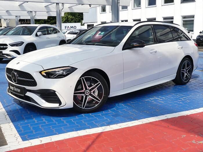 Unilack polarweiß Gebraucht 2024 Mercedes C200 AMG Kombi | 40.890 € (Fairer Preis) - Bild 1/4