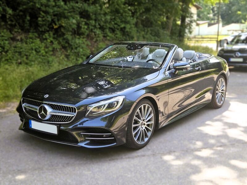Schwarz Gebraucht 2018 Mercedes S560 AMG line Limousine | 89.950 € - Bild 1/4