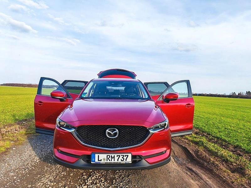 Gebraucht Mazda CX-5 Exclusive-Line 150 PS (110 kW) 2017 Rot SUV