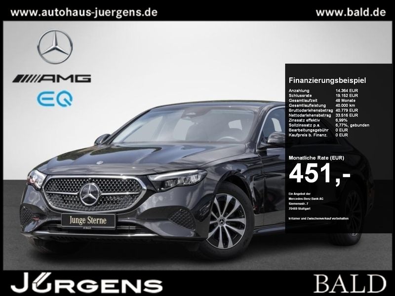 Metalliclack graphitgrau Gebraucht 2023 Mercedes E220 Avantgarde Limousine | 50.790 € (Fairer Preis) - Bild 1/4