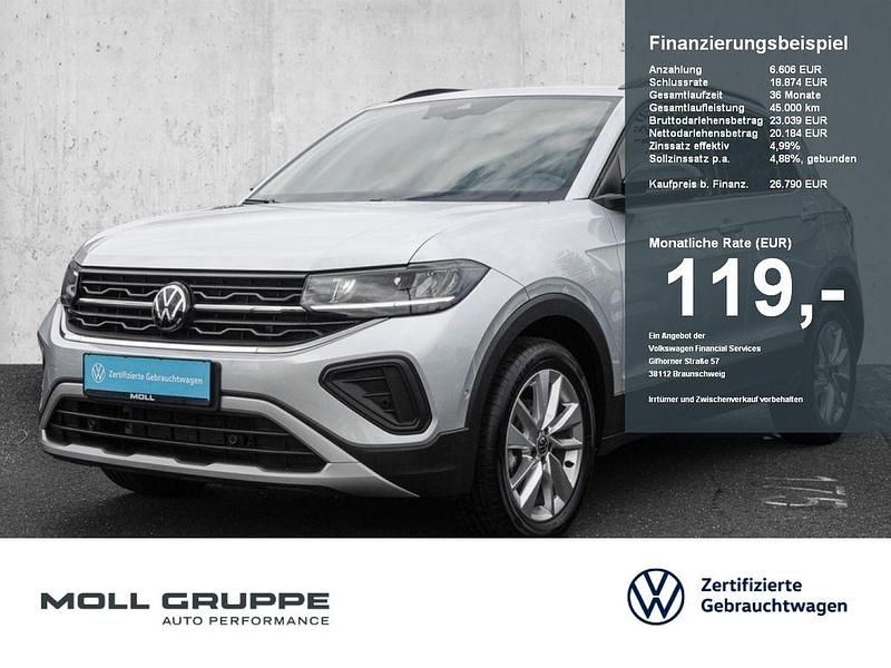 Reflexsilber metallic Gebraucht 2024 VW T-Cross Life SUV | 26.790 € (Fairer Preis) - Bild 1/4