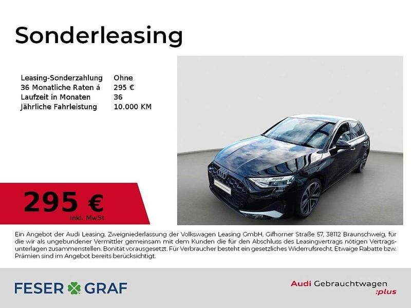 Mythosschwarz metallic Gebraucht 2024 Audi A3 Advanced Plus Limousine | 38.480 € (Fairer Preis) - Bild 1/1