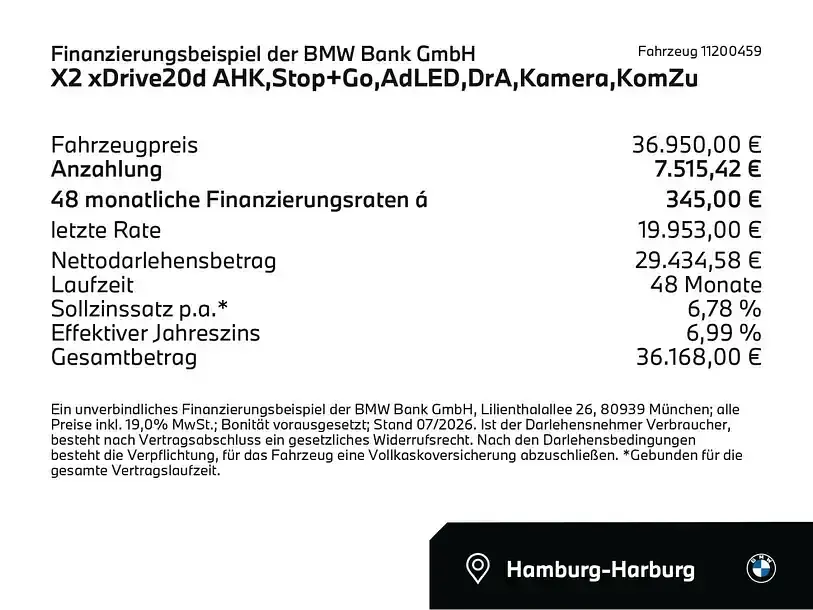 Gebraucht BMW X2 Comfort Edition 163 PS (119 kW) 2025 Grün SUV