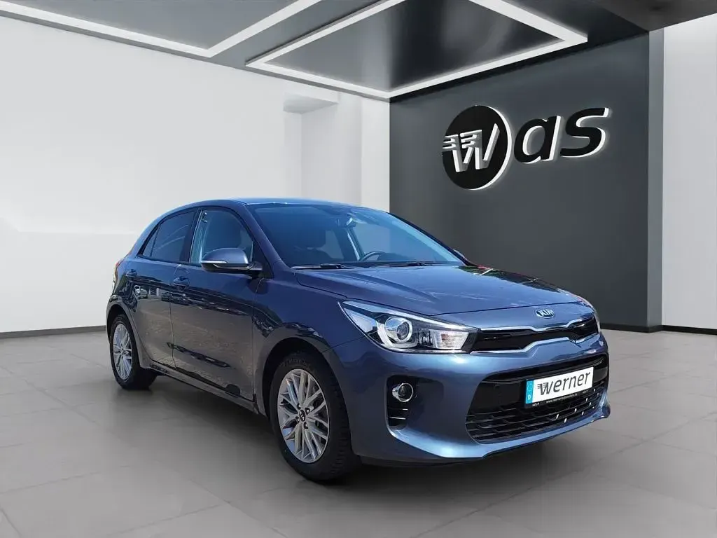 Gebraucht Kia Rio DREAM-TEAM Edition 101 PS (74 kW) 2020 Denimblau Limousine