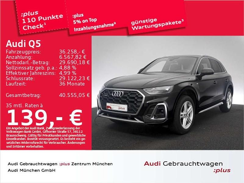 Mythosschwarz metallic Gebraucht 2022 Audi Q5 Ambiente SUV | 36.258 € (Guter Preis) - Bild 1/1