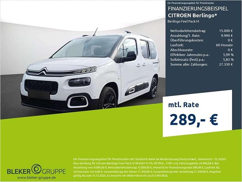 Weiß Gebraucht 2023 Citroën Berlingo Feel Van / Kleinbus | 24.990 € (Fairer Preis) - Bild 1/3